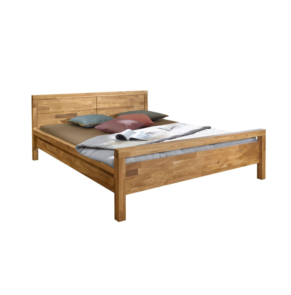 NordicStory Cama de madera maciza roble Next 4