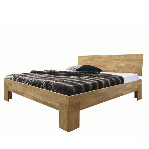 NordicStory Cama de madera maciza de roble