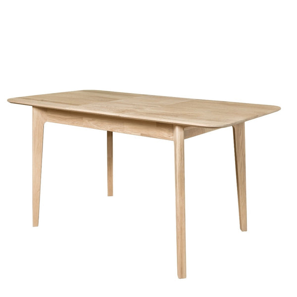 NordicStory Mesa extensible de comedor de madera maciza de roble 