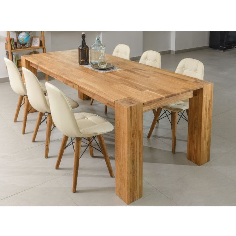  Mesa cuadrada pequeña de madera maciza rectangular pequeña mesa  de madera maciza (color gris, tamaño: 2,385.8 in) : Hogar y Cocina