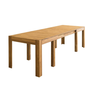 Mesa extensible de comedor de madera maciza de roble XL, 160-280 x 90 x 75 cm. | NordicStory