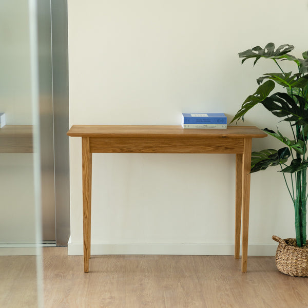 NordicStory Consola de madera maciza de roble 