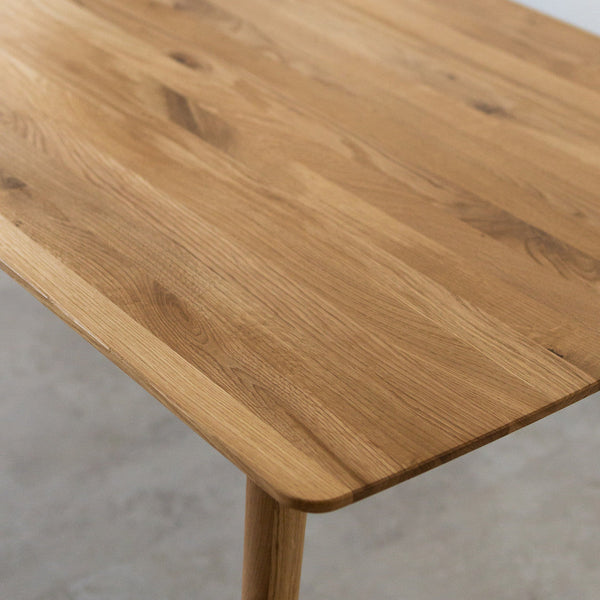 Rechteckiger Esstisch aus massiver Eiche Escandi 1