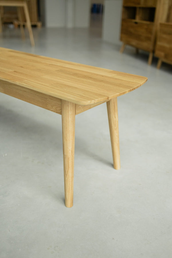 NordicStory Banco de comedor madera maciza sostenible de roble