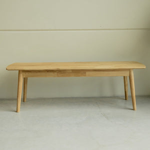NordicStory Banco de madera maciza sostenible de roble