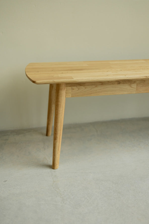 NordicStory Banco de madera maciza de roble sostenible