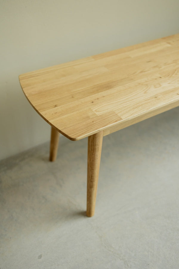 NordicStory Banco de comedor de madera maciza de roble
