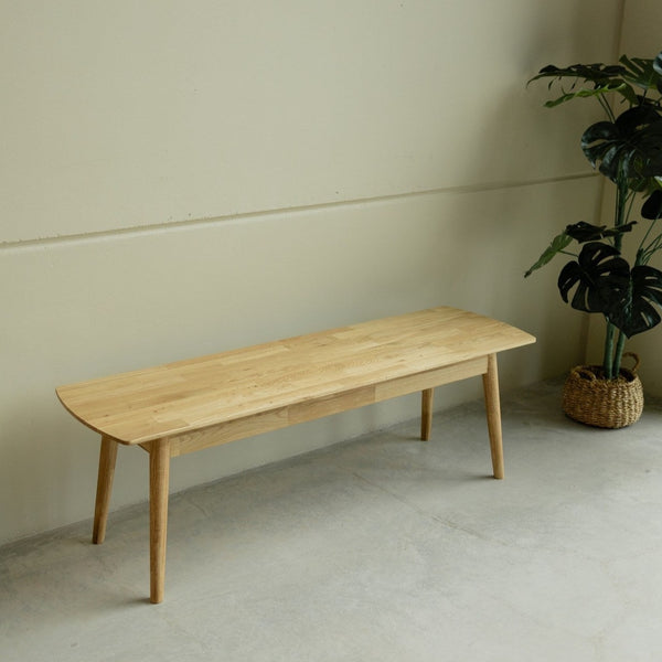 NordicStory Banco de madera maciza de roble sostenible