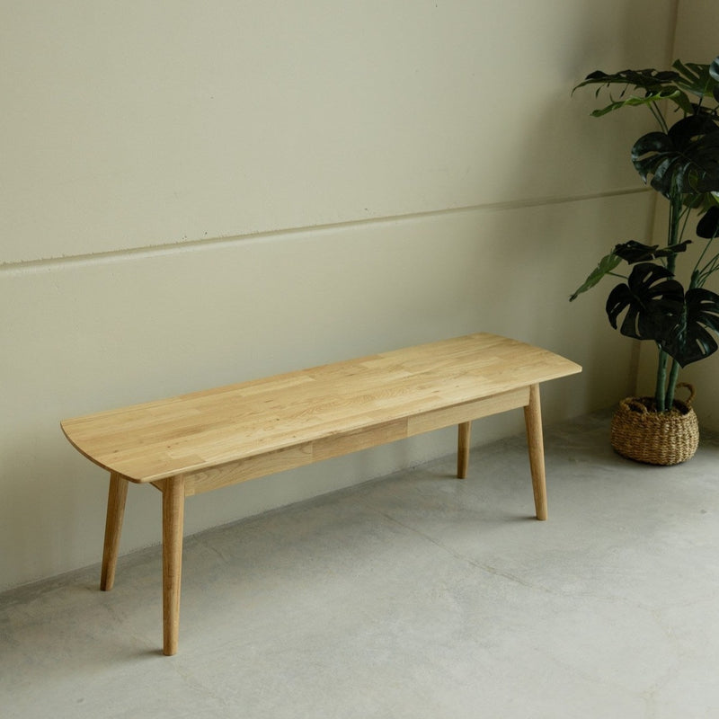 NordicStory Banco de madera maciza de roble sostenible