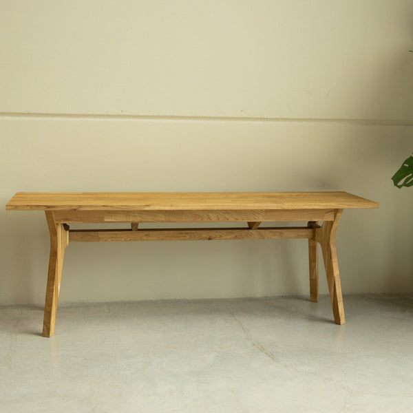 NordicStory Banco de madera maciza de roble sostenible