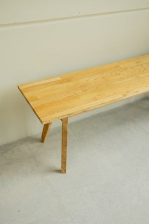 NordicStory Banco de madera maciza de roble sostenible