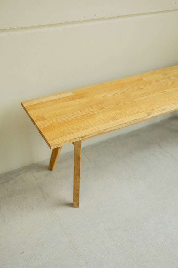 NordicStory Banco de madera maciza de roble sostenible