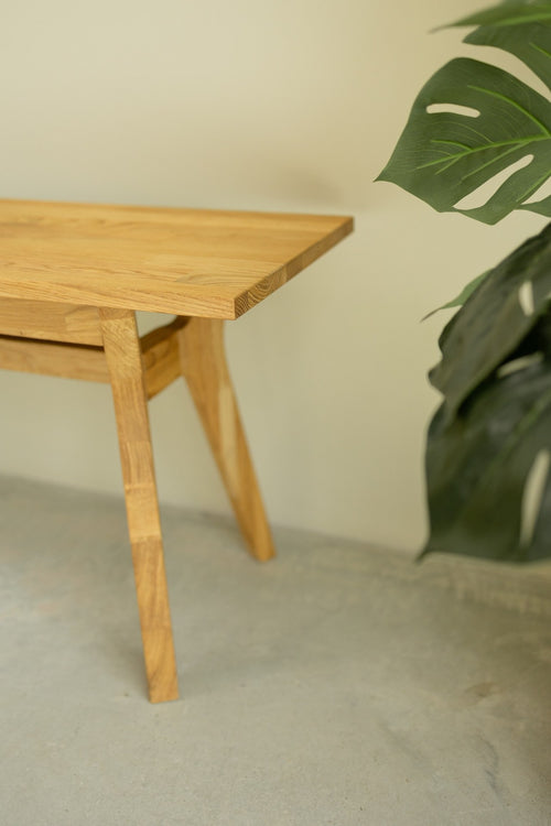 NordicStory Banco de comedor madera maciza de roble