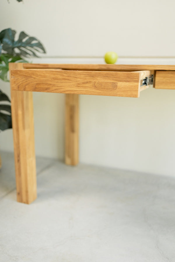 NordicStory Mesa escritorio de madera maciza de roble sostenible diseño rústico 