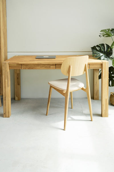  NordicStory Mesa escritorio de madera maciza de roble