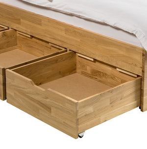 NordicStory Cama con almacenaje de madera maciza de roble Sofia 3
