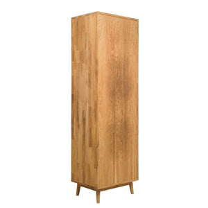 NordicStory Armario Vitrina de madera maciza de roble