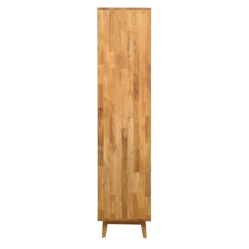 NordicStory Armario de madera maciza de roble Escandi 160 x 56 x 202 cm.