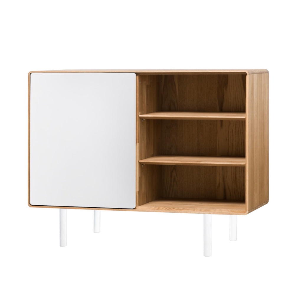 NordicStory Aparador Comoda de madera maciza de roble Tokio 210