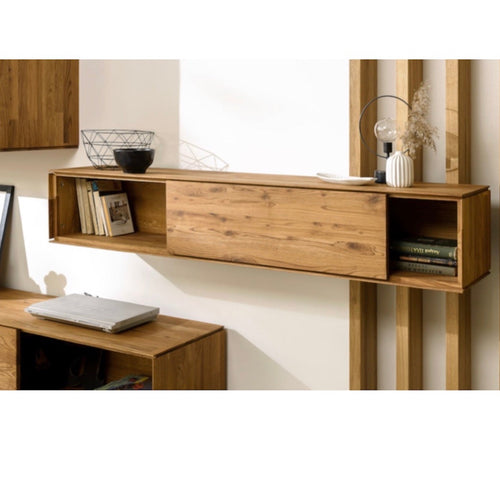 NordicStory Armario flotante de madera maciza de roble