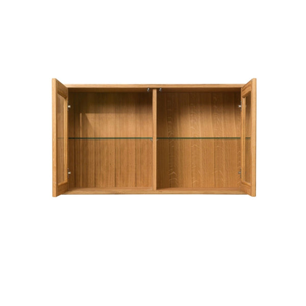 NordicStory Armario de pared de madera maciza de roble