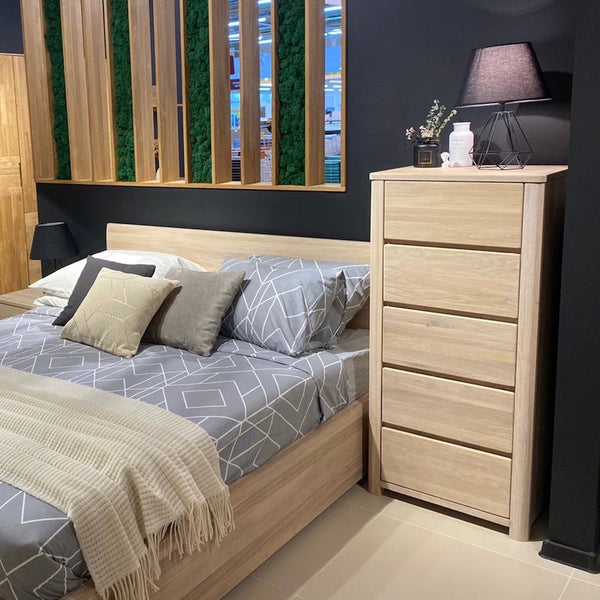 NordicStory Aparador Cómoda de madera maciza de roble