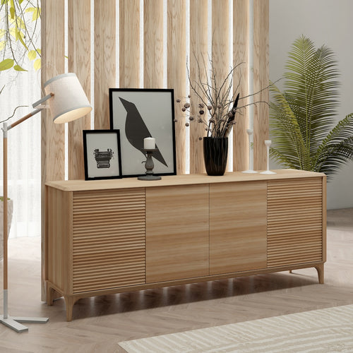 eiken dressoir modern Eiken dressoir met 3D vormen | Bodio Mare