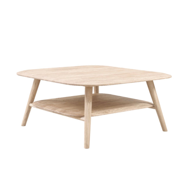 NordicStory Mesa de centro de madera maciza de roble