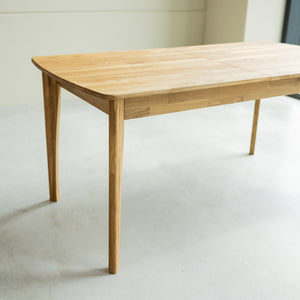  NordicStory Mesa extensible de comedor de madera maciza de roble sostenible
