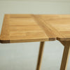 NordicStory Mesa extensible de comedor de madera maciza de roble sostenible