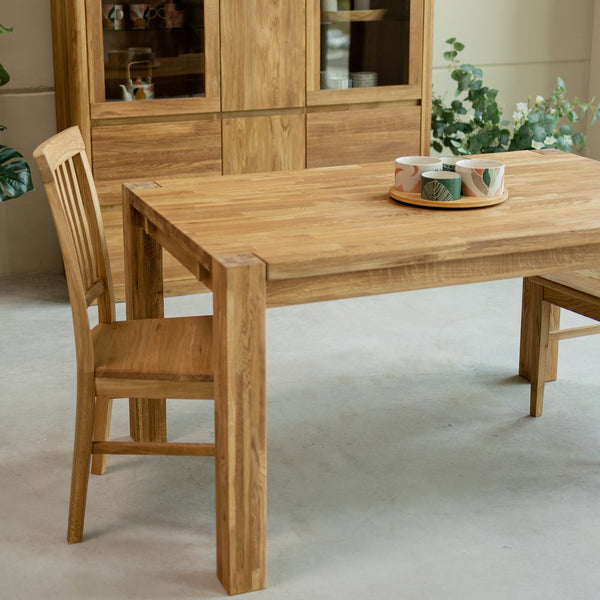 Mesa extensible de comedor de madera maciza