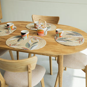 NordicStory Conjunto mesa de madera maciza Escandi y 4 sillas Diana