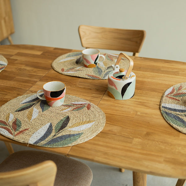 NordicStory Conjunto mesa de madera maciza Escandi y 4 sillas Diana