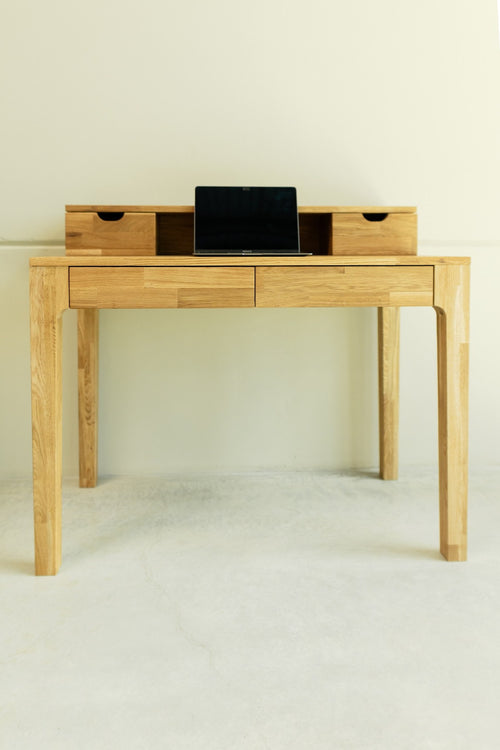 NordicStory Mesa escritorio de madera maciza de roble sostenible