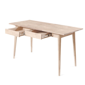 NordicStory Mesa escritorio de madera maciza de roble