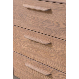 NordicStory Aparador Cómoda de madera maciza de roble