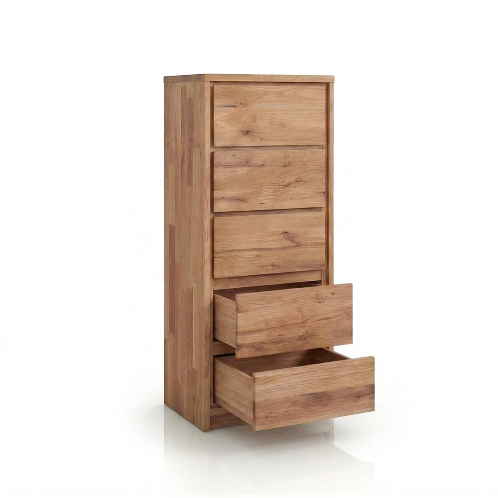 Cómoda alta de madera maciza de roble Oregon | NordicStory