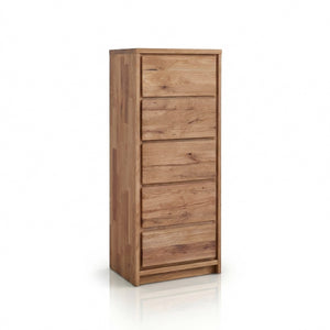 Hohe Kommode aus massivem Oregon-Eichenholz | NordicStory