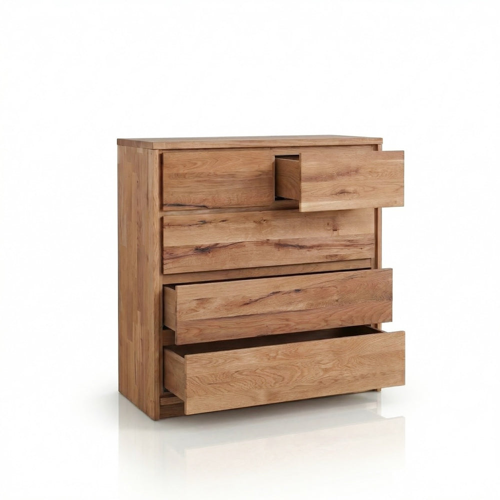 Cómoda de madera maciza de roble Oregon 2.3 | NordicStory