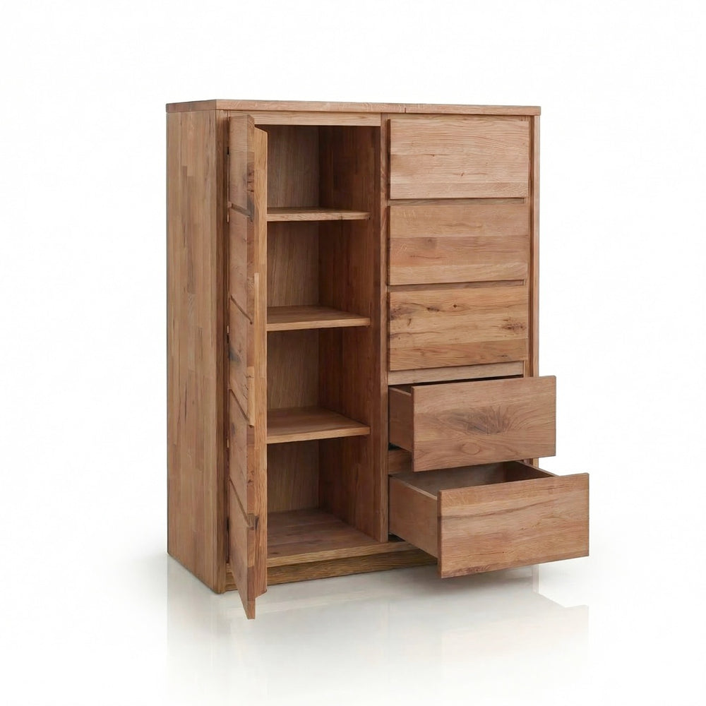 Hoher Sideboard aus massivem Oregon-Eichenholz 1.5 | NordicStory