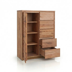 Hoher Sideboard aus massivem Oregon-Eichenholz 1.5 | NordicStory