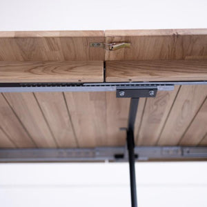 NordicStory Conjunto mesa de madera maciza Ontario y 6 sillas Provance Roble.Store