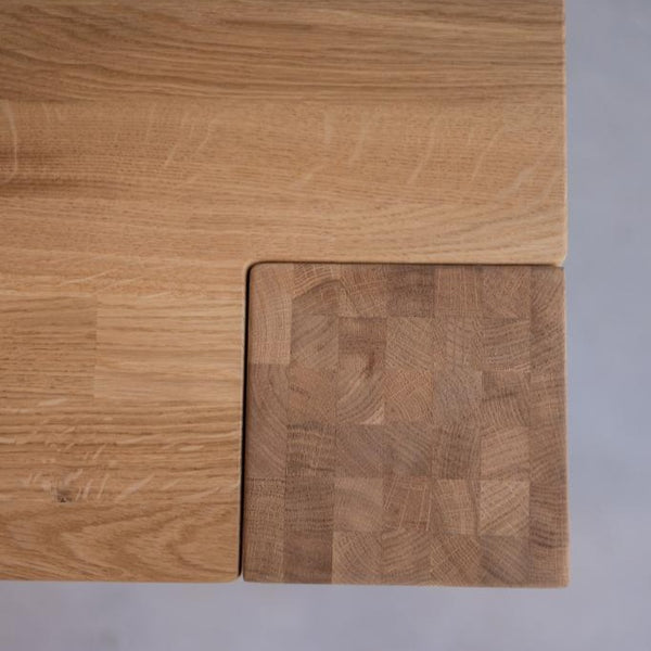 NordicStory Conjunto mesa de madera maciza Ontario y 6 sillas Provance Roble.Store