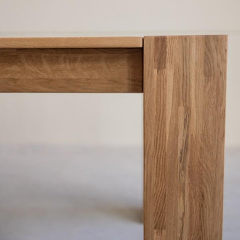 NordicStory Conjunto mesa de madera maciza Ontario y 6 sillas Provance Roble.Store