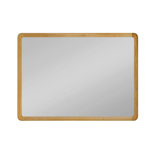 NordicStory Espejo de madera maciza roble Geneva, 110 x 2.5 x 80 cm.