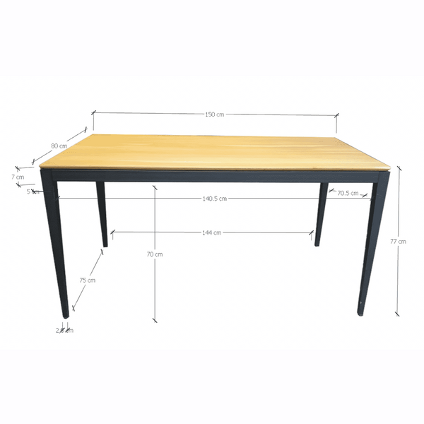 NordicStory Mesa de comedor de madera maciza roble MADRID Roble.Store