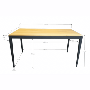 NordicStory Mesa de comedor de madera maciza roble MADRID Roble.Store