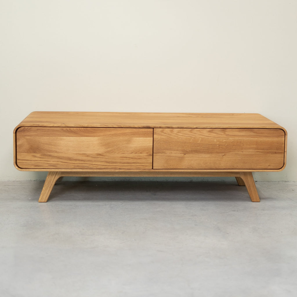 NordicStory Aparador de madera maciza roble Geneva, 120 x 45 x 36,5 cm.