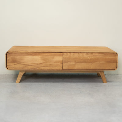 NordicStory Aparador de madera maciza roble Geneva, 120 x 45 x 36,5 cm.