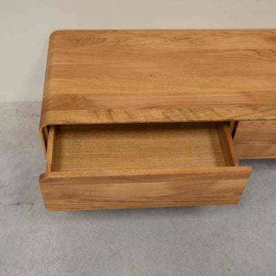NordicStory Aparador de madera maciza roble Geneva, 120 x 45 x 36,5 cm.